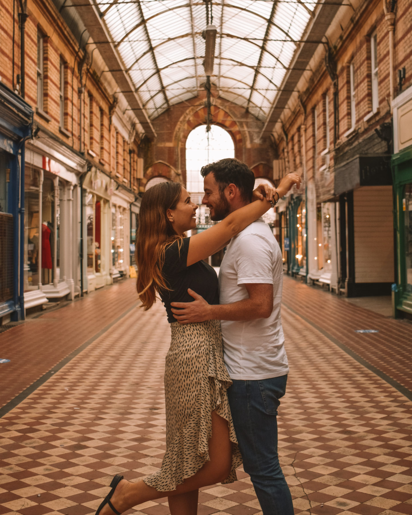 Chris and Reanna in Westbourne Arcade