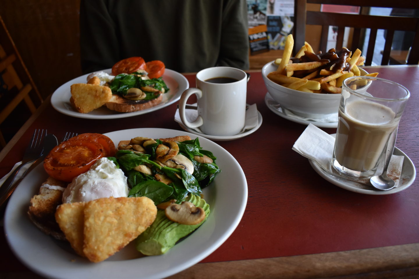 A vegetarian breakfast at Savoy Restaurant in the Blue Mountains
