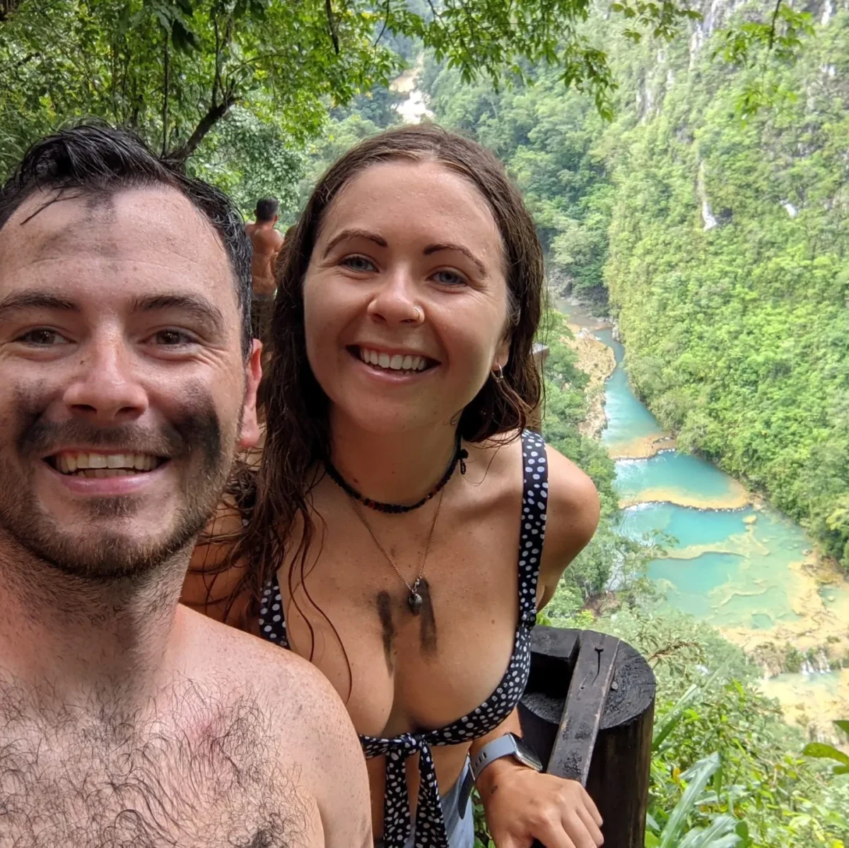 Chris and Reanna at Semuc Champey