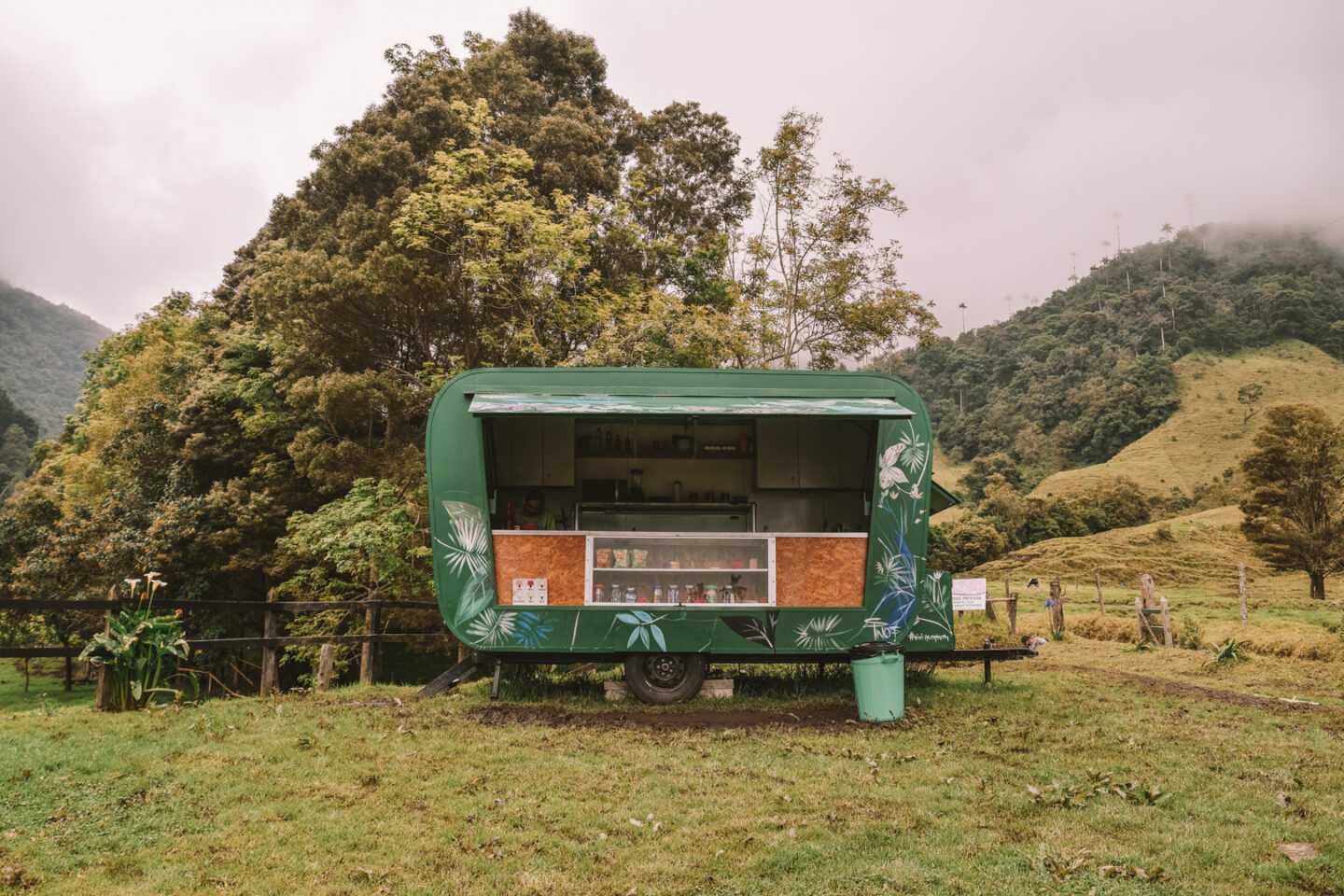 Stop for a coffee whilst hiking Cocora Valley (Valle del Cocora) in Salento, Colombia