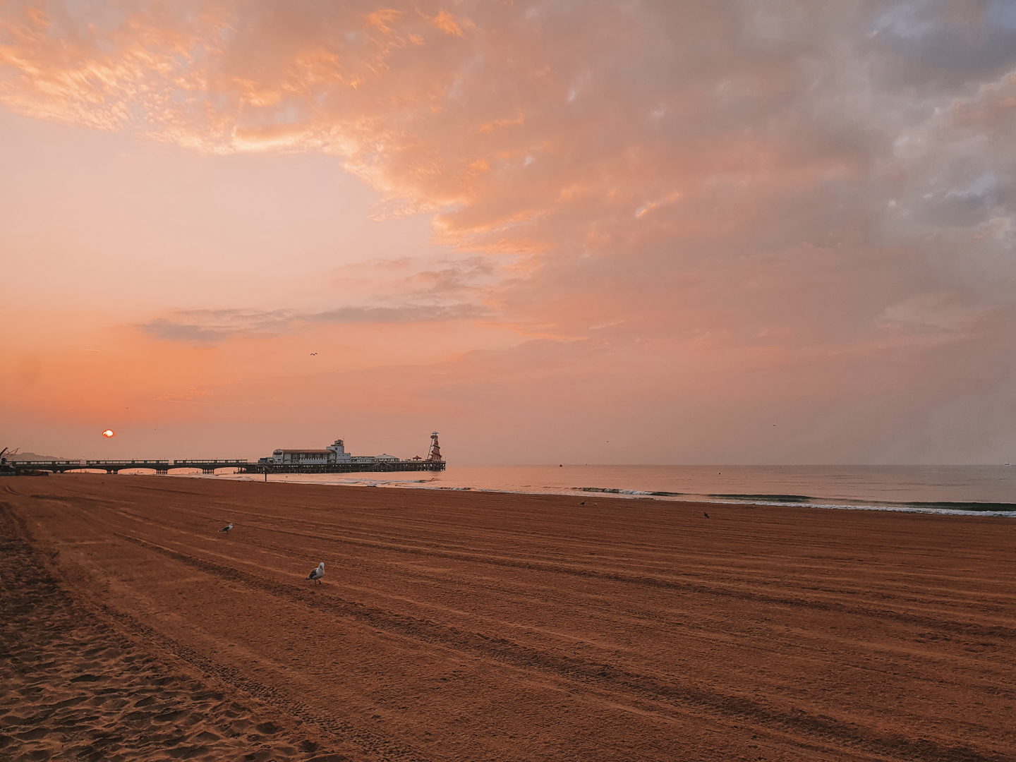 Bournemouth beach at sunrise
