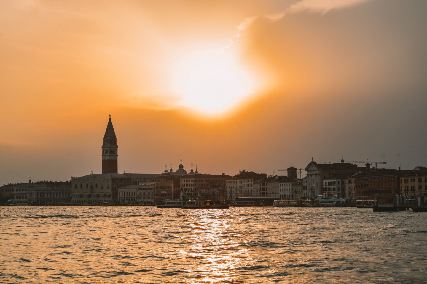 3 days in Venice watch the sunset over the main canal