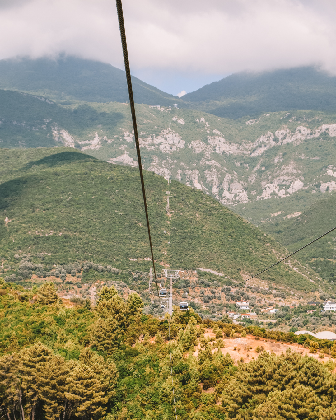 View from the Dajti Express, Tirana