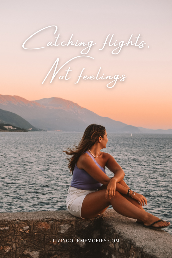 Short & sweet solo travel quotes for Instagram - catching flights not feelings