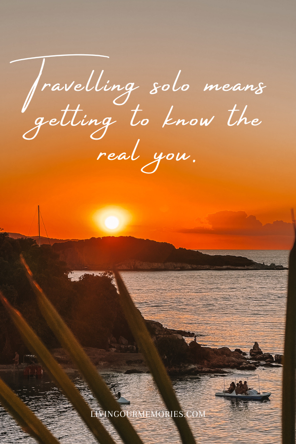 solo travel quotes for Instagram - Travelling solo means getting to know the real you