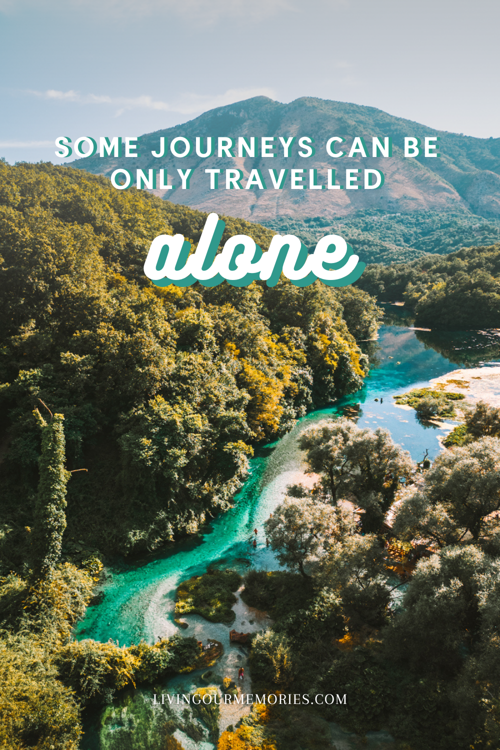 Alone captions for Instagram - Some journeys can only be travelled alone.
