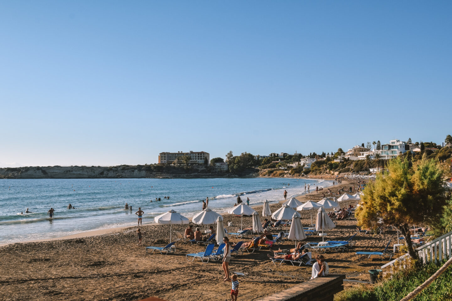 Views from a beach bar in Coral Bay - best beaches Paphos beaches Cyprus