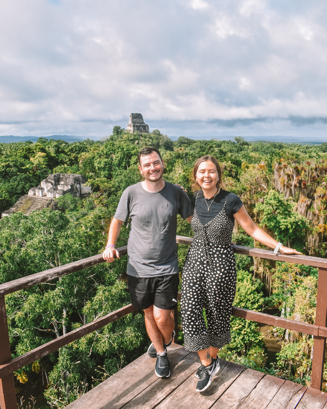 Chris and Reanna in Tikal