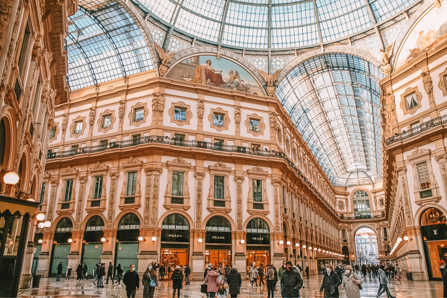 The beautiful Galleria Vittorio Emanuele II