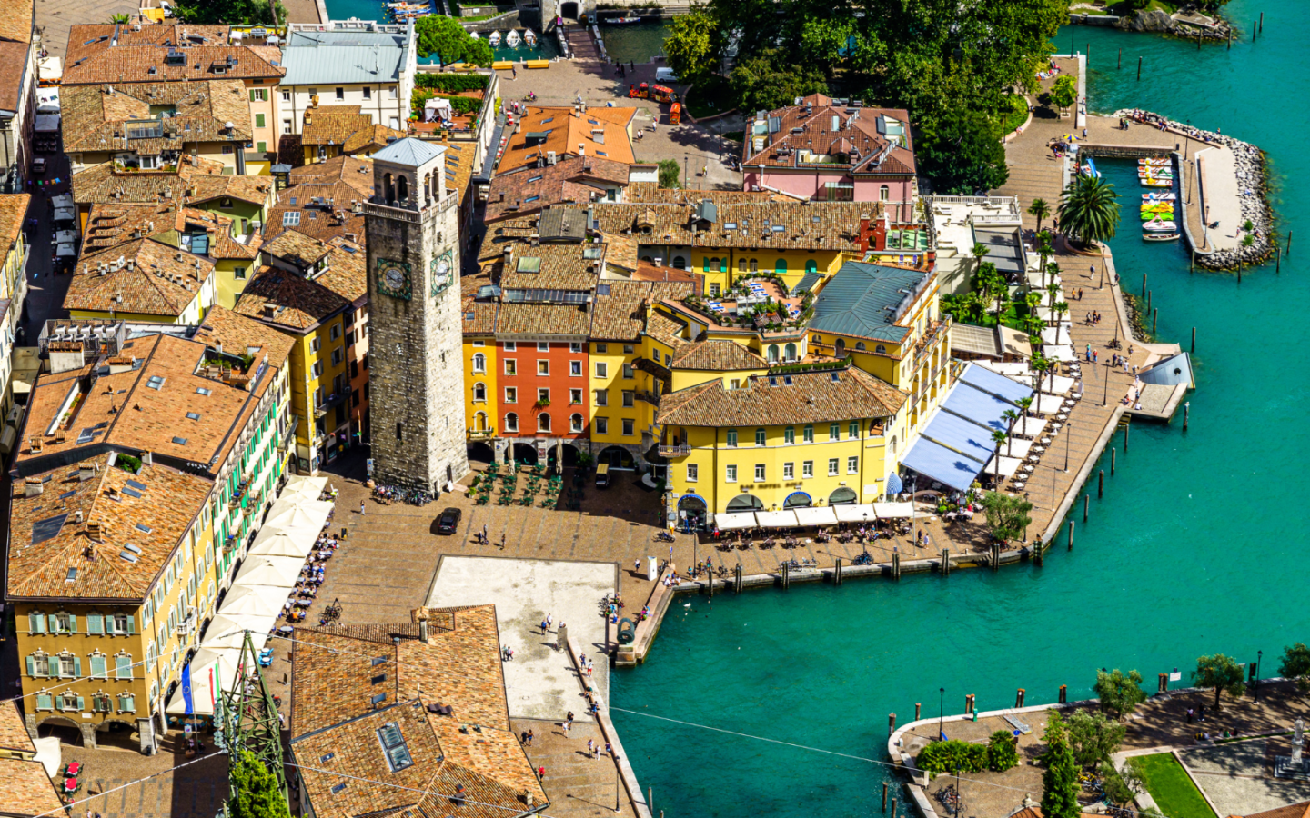 Riva del Garda from above