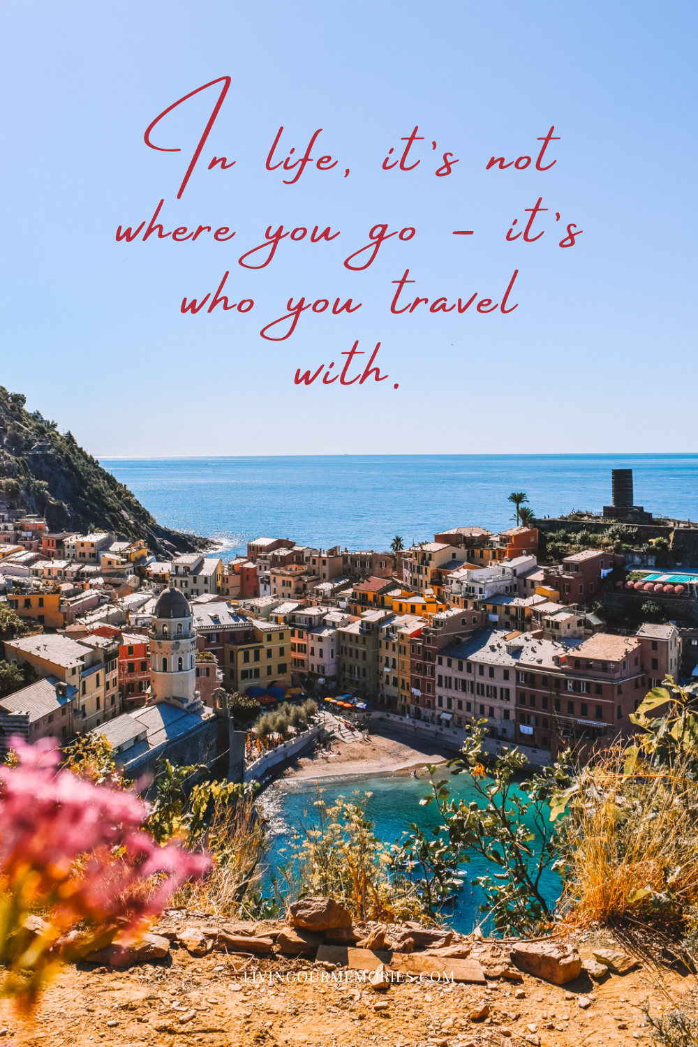 In life, it's not where you go - it's who you travel with,