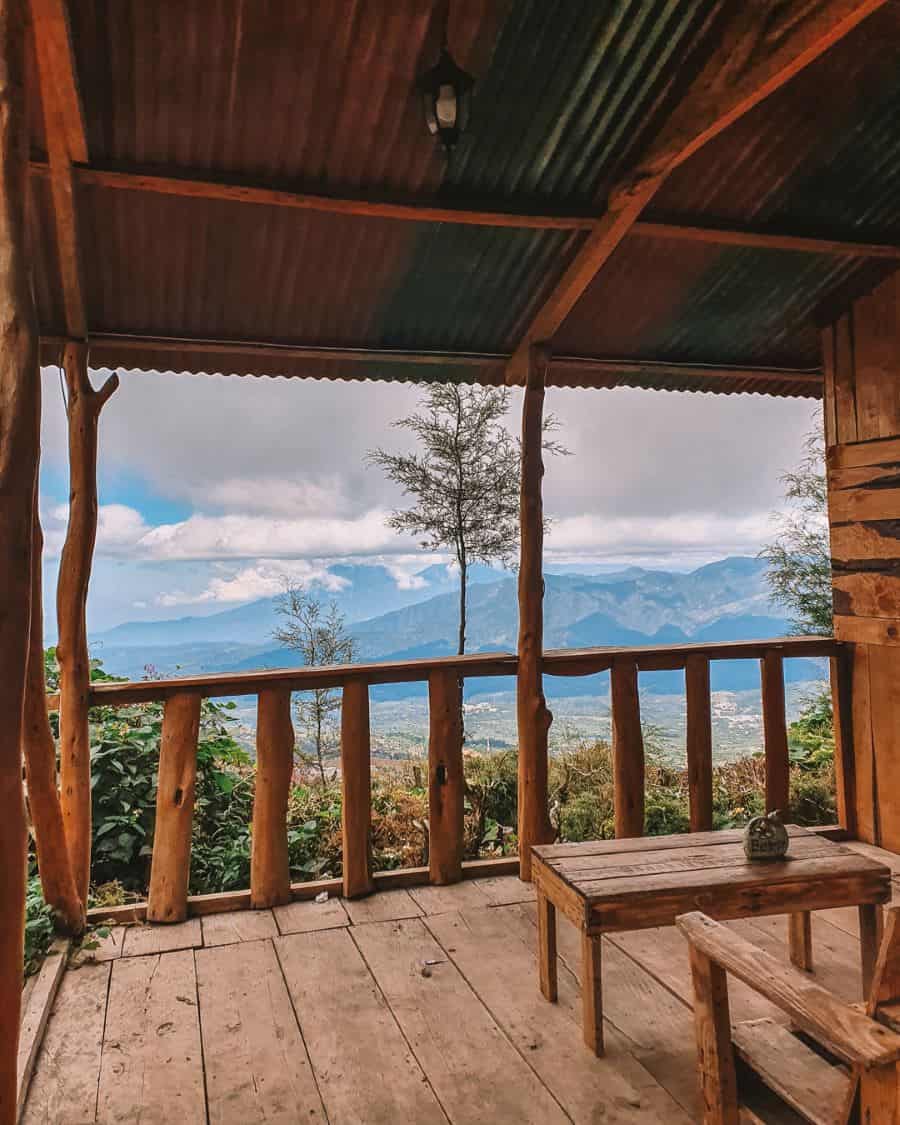 The view before you begin hiking Acatenango Volcano