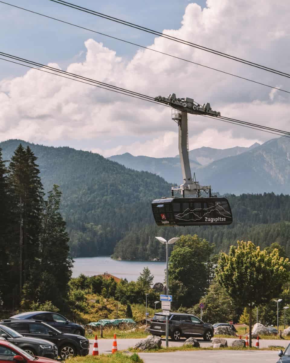 Take a cable car to the top of the Zugspitze