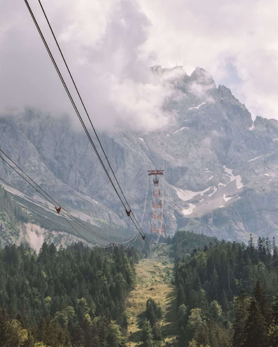 Take a cable car to the top of the Zugspitze