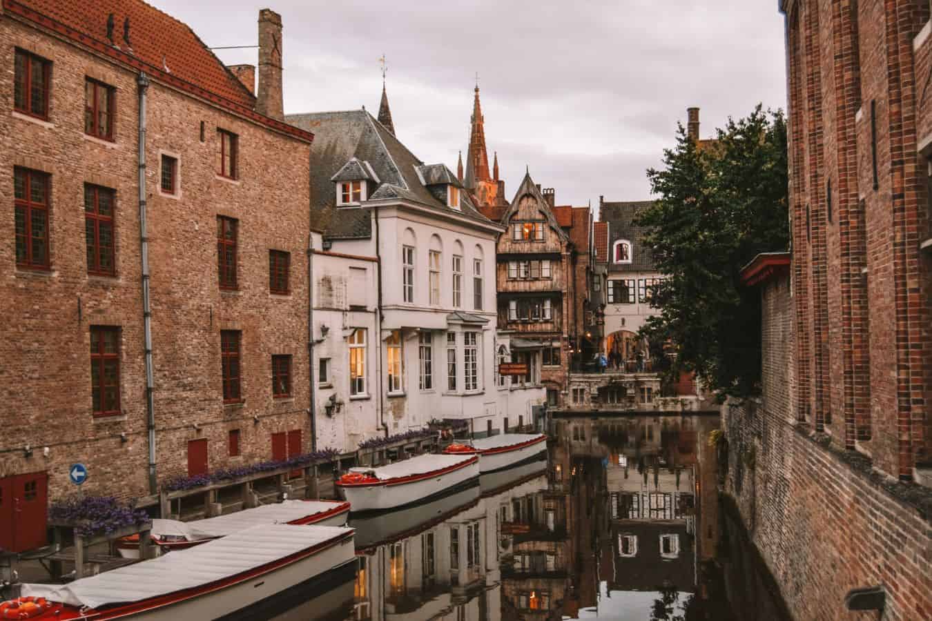 A waterway in Bruges