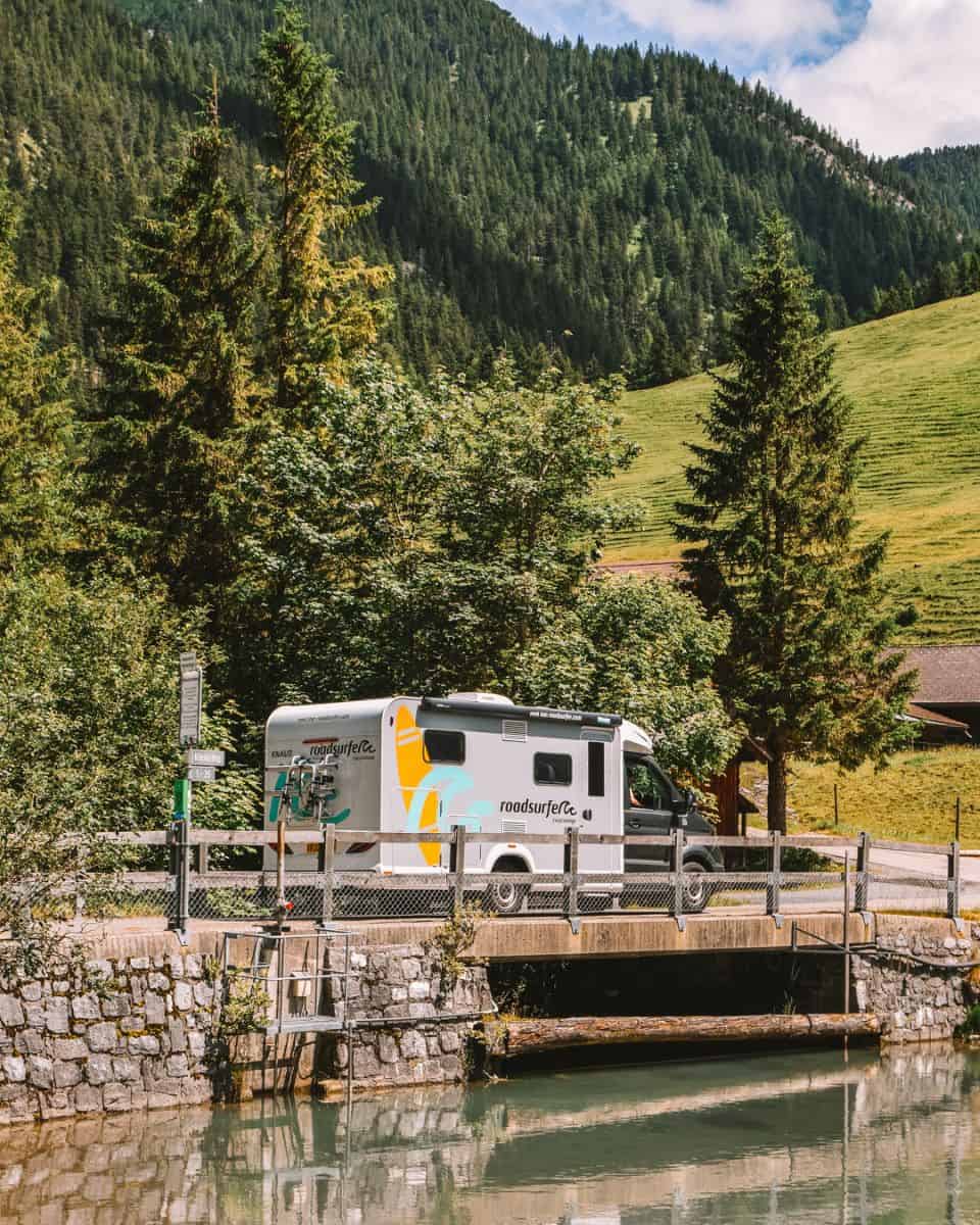 Roadsurfer campervan in Llechtenstein