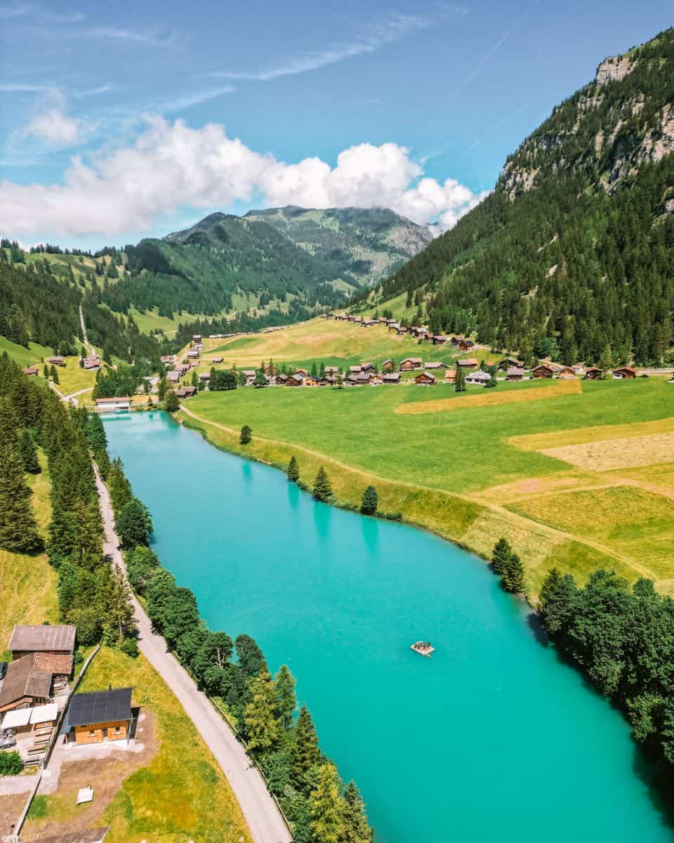 Stausee Steg from a drone