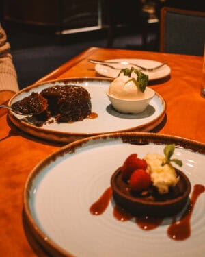 P&O Ferries, The Brasserie deserts