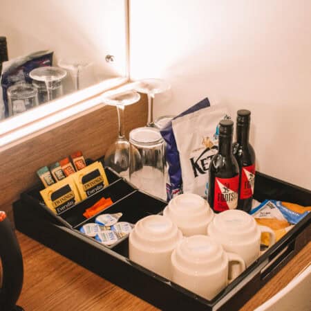 The free mini bar on P&O Ferries Mini cruise